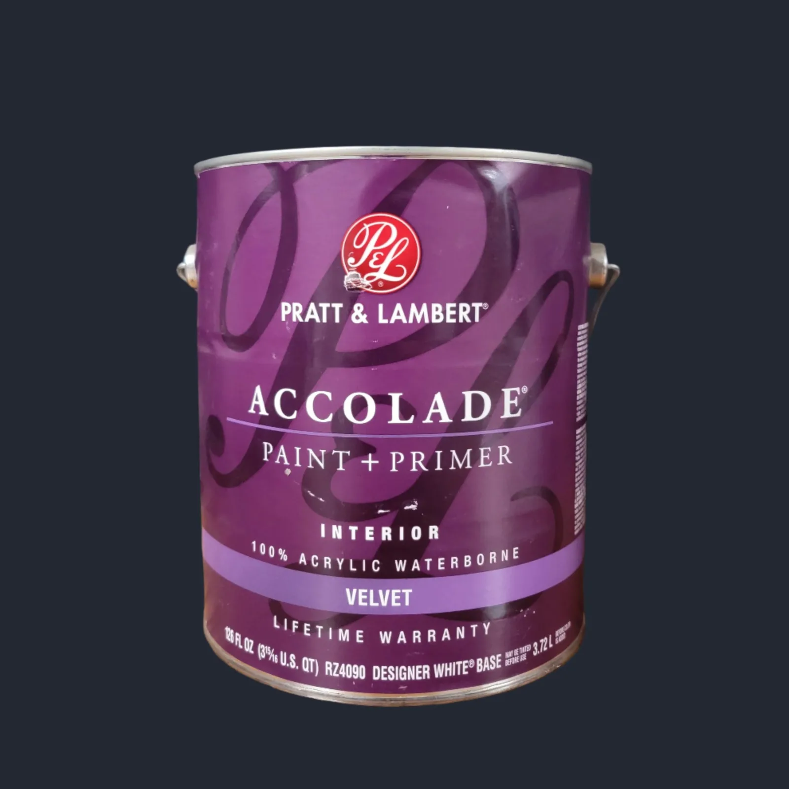 Pratt and Lambert Accolade Velvet Designer white