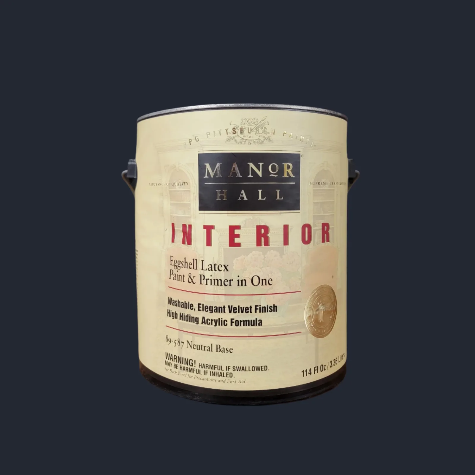 MANOR HALL® Interior Latex · Eggshell · Neutral Base
