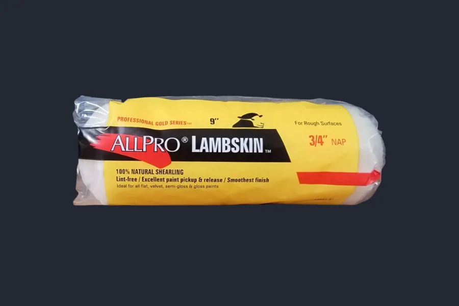 Lambskin 3/4 NAP 9in Roller 100% natural shearling (ALL PRO)