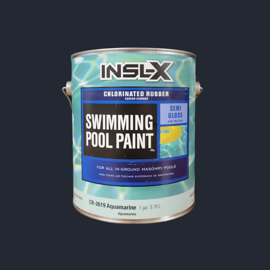INSL-X Swimming Pool Paint, Chlorinated Rubber, Aquamarine